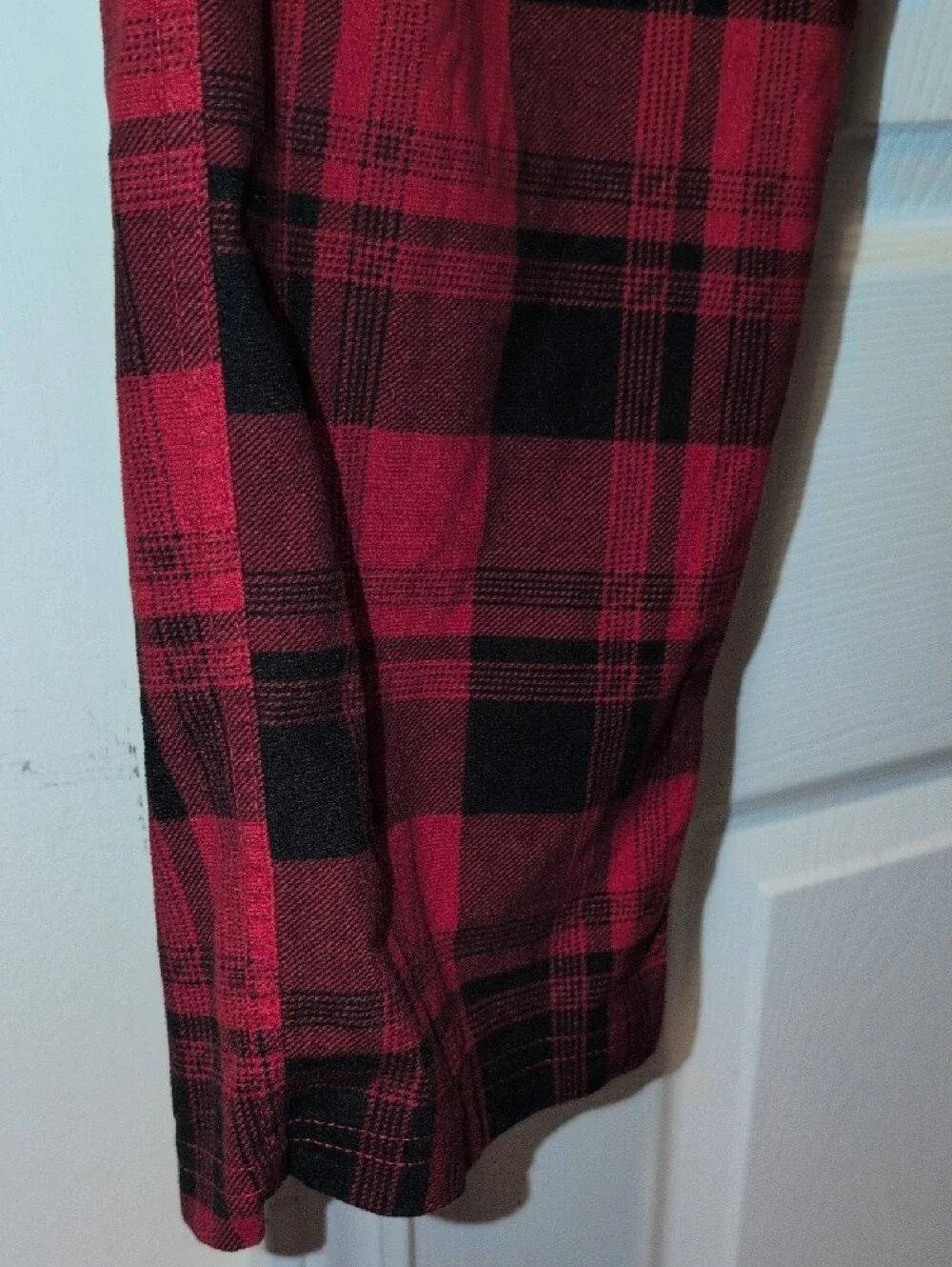 Eddie Bauer Red and Black Plaid PJ Bottoms